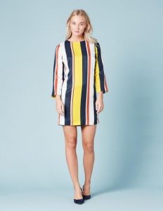 Boden Colour Block Stripe Tunic  Dress