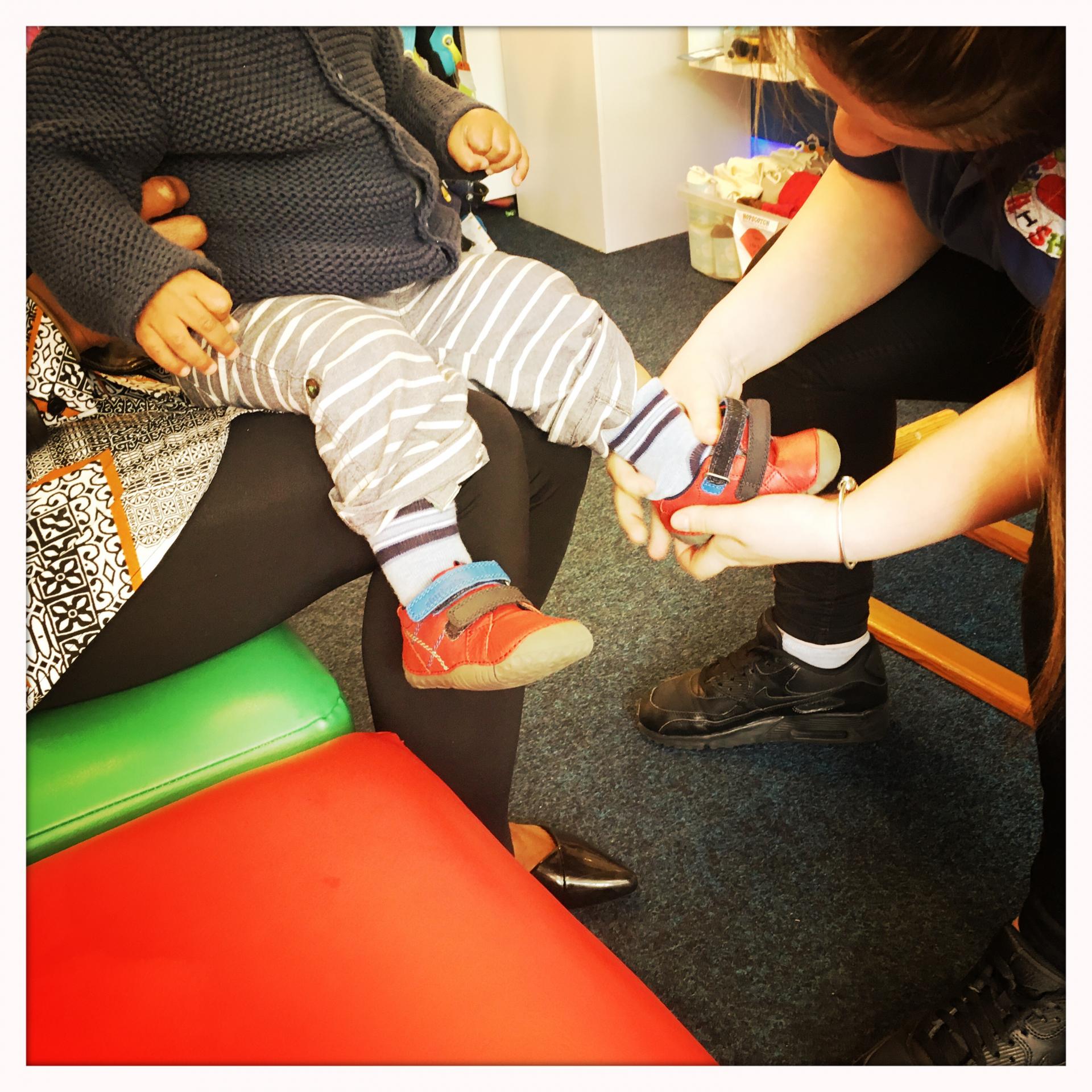 Buying Baby's First Shoes Buying Baby's First Shoes