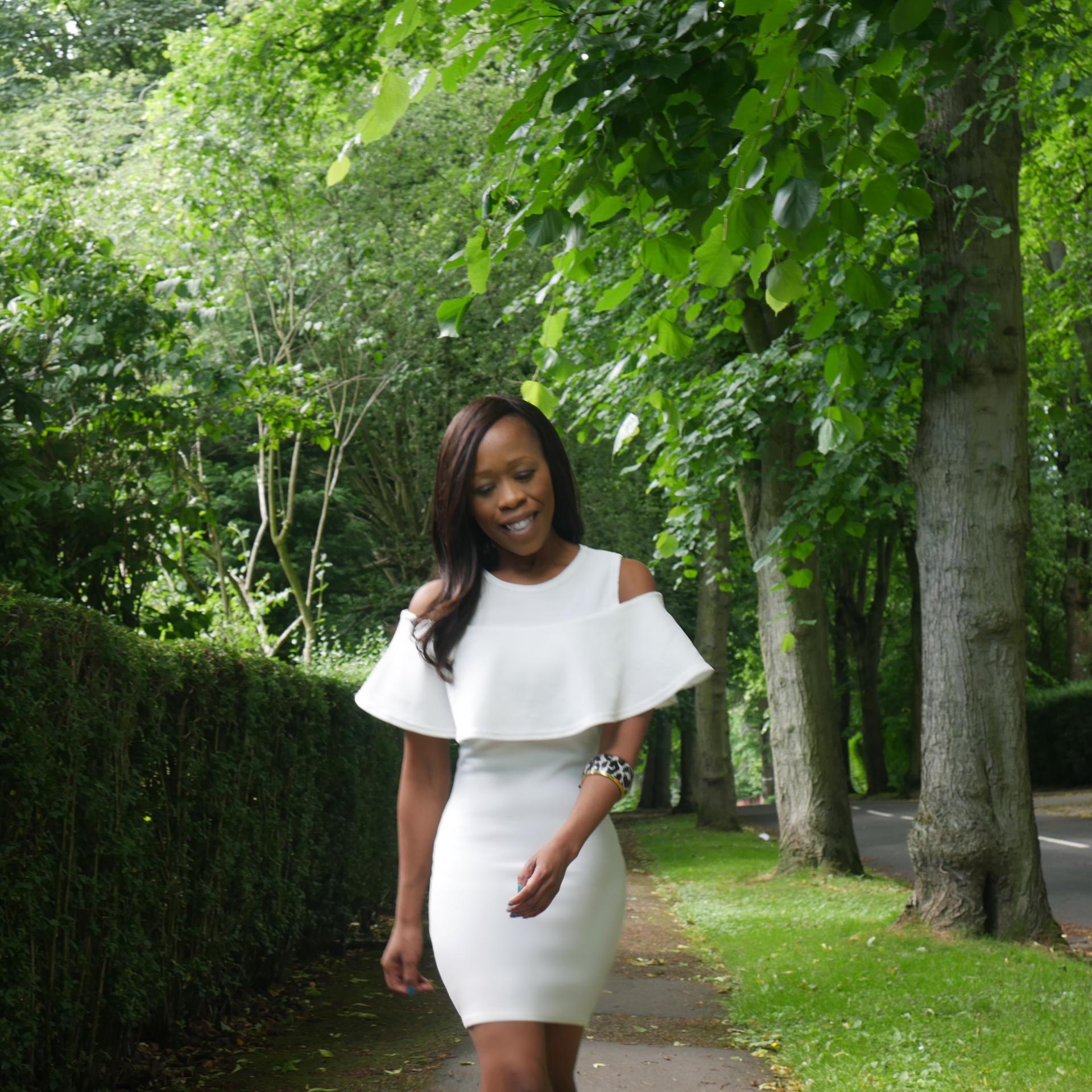 Little White Dress - Club L Dress - Kitty & B Little White Dress - Club L Dress - Kitty & B