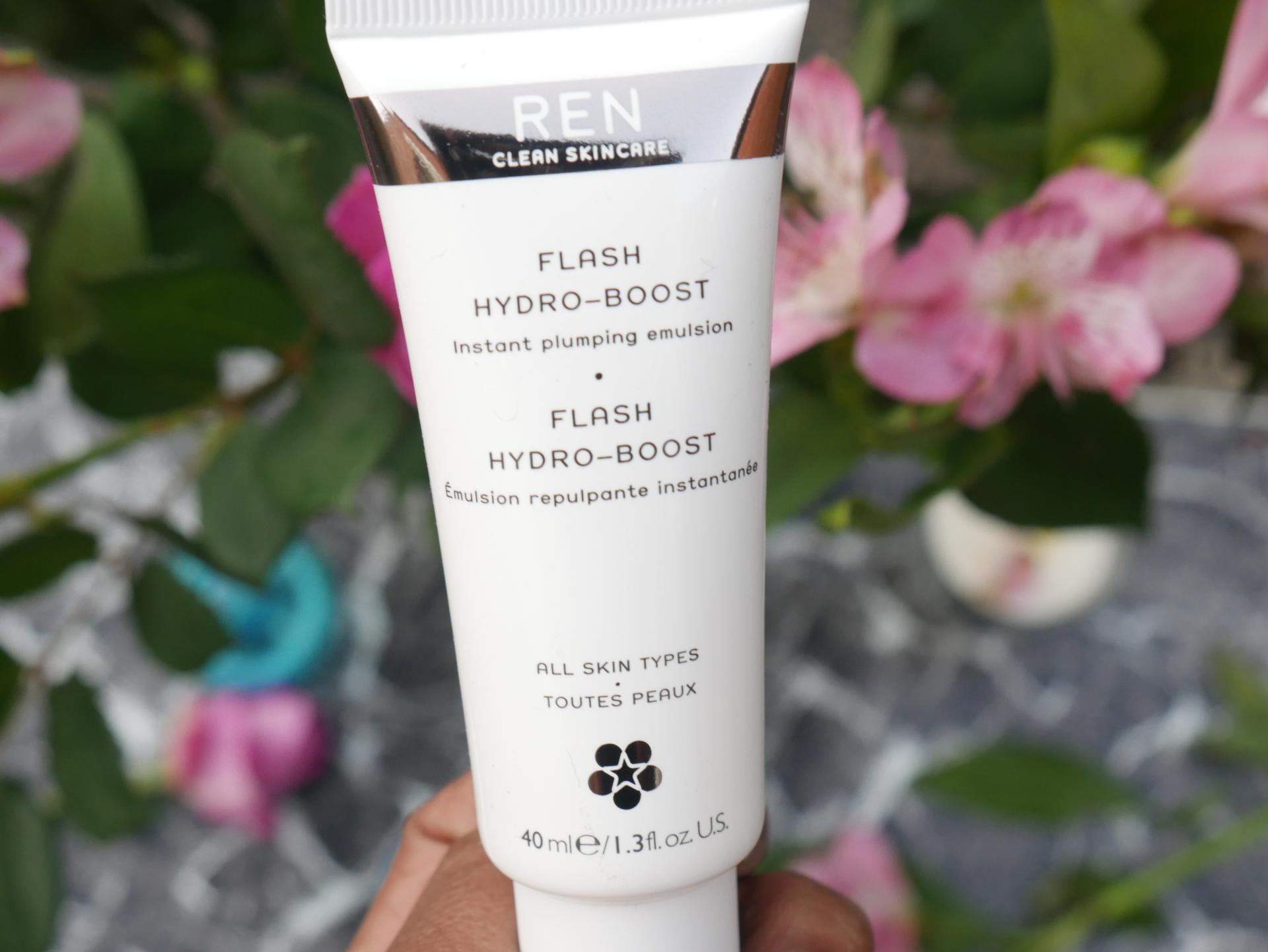 Flash Hydro-Boost Review | I tried the REN Skincare Flash-Hydro Boost and this is my full review, with pictures. Cost, cruelty-free status, ingredients, skin type suitability, and of course, my results. #skincare #flashhydrate #crueltyfreeskincare #hyaluronic #review