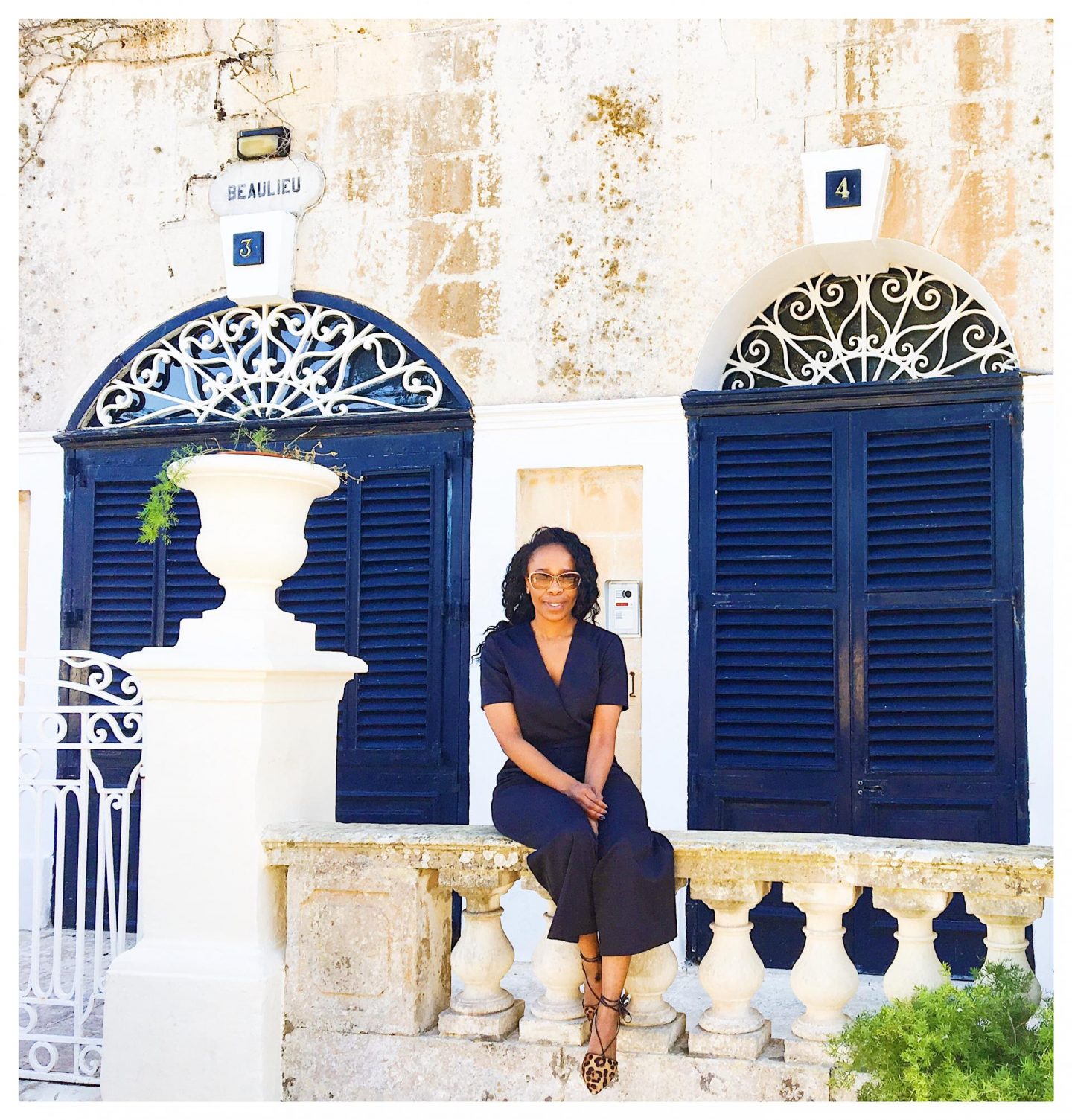 Navy is the new black in Mdina, Malta. How to wear Navy. Kitty and B. Jumpsuit £15.00 http://tidd.ly/dd68af48