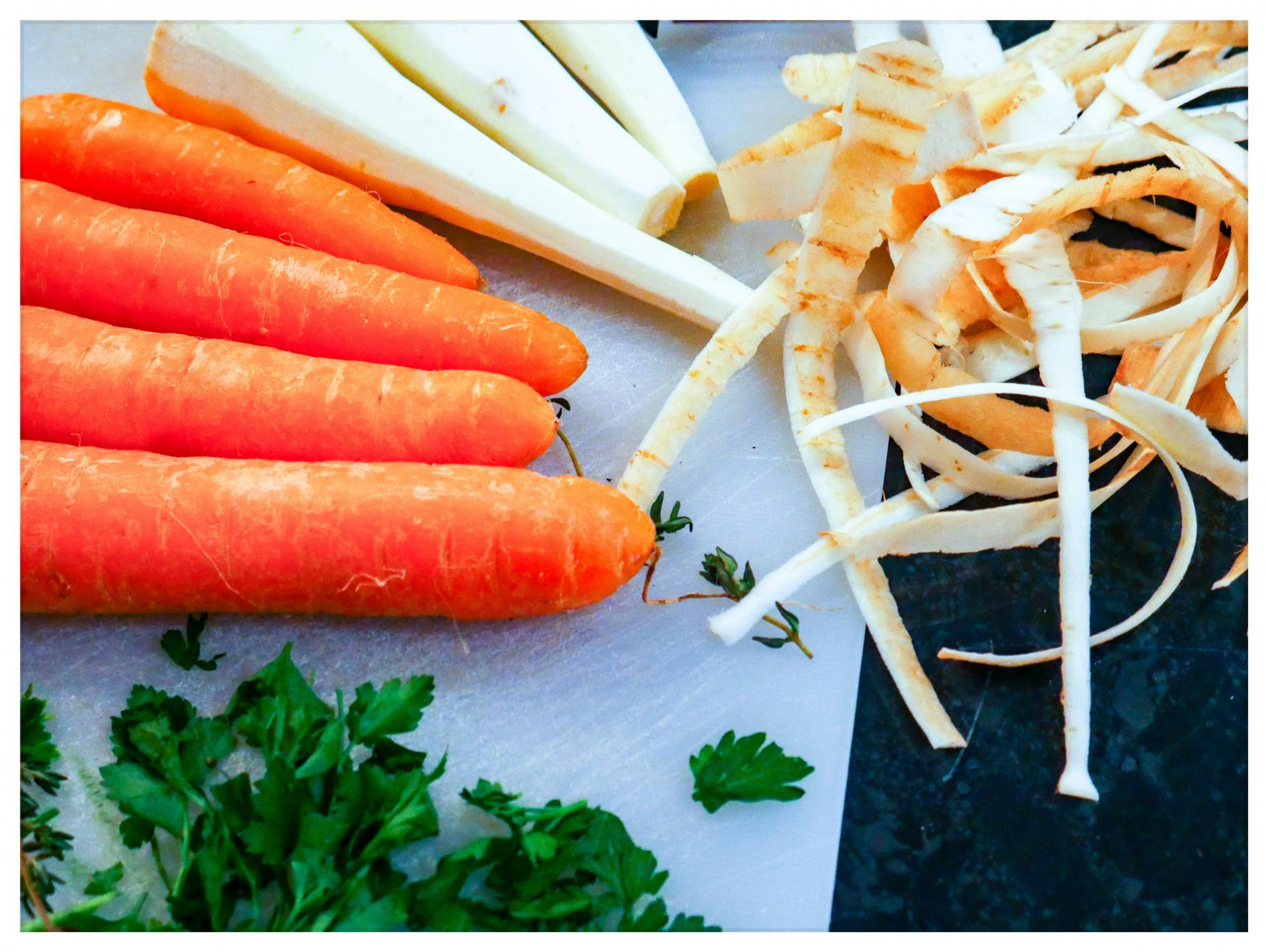 Carrot & Parsnip Soup and Baby Puree Combo Recipe | If you're looking for a great healthy soup and also an idea for baby first foods, this combo recipe has you covered! | www.kittyandb.com