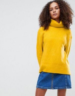 Yellow Polo Neck Jumper