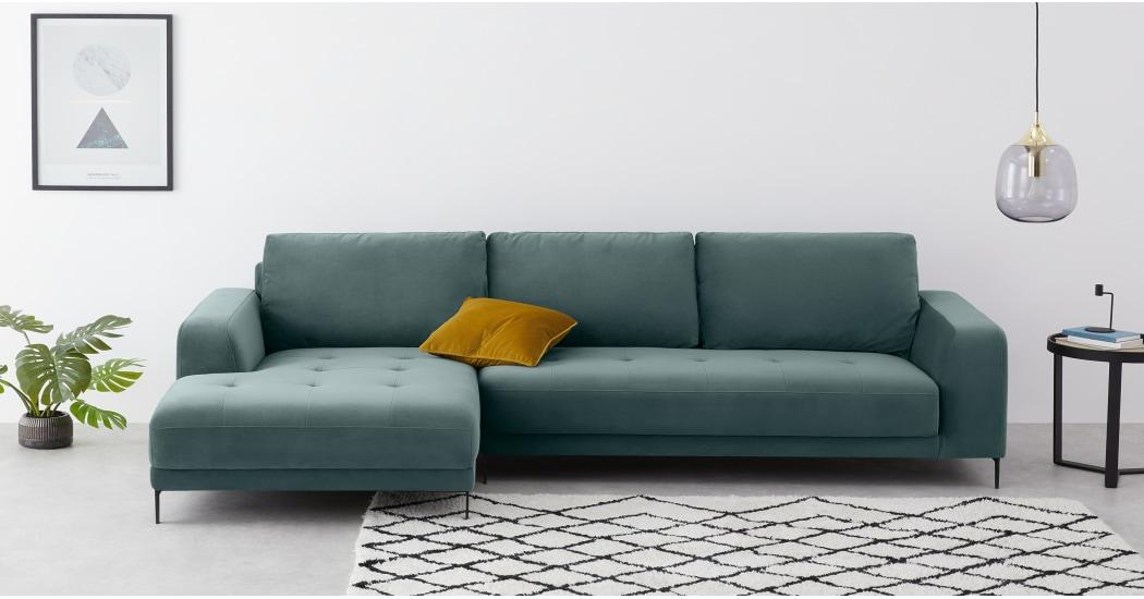 Marine Green Corner Sofa