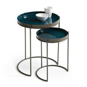 Blue Nested Side Tables