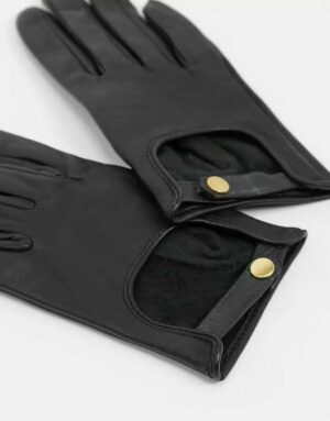 Leather Touch Screen Driving Gloves