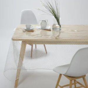 Transparent Polka Dot Tablecloth